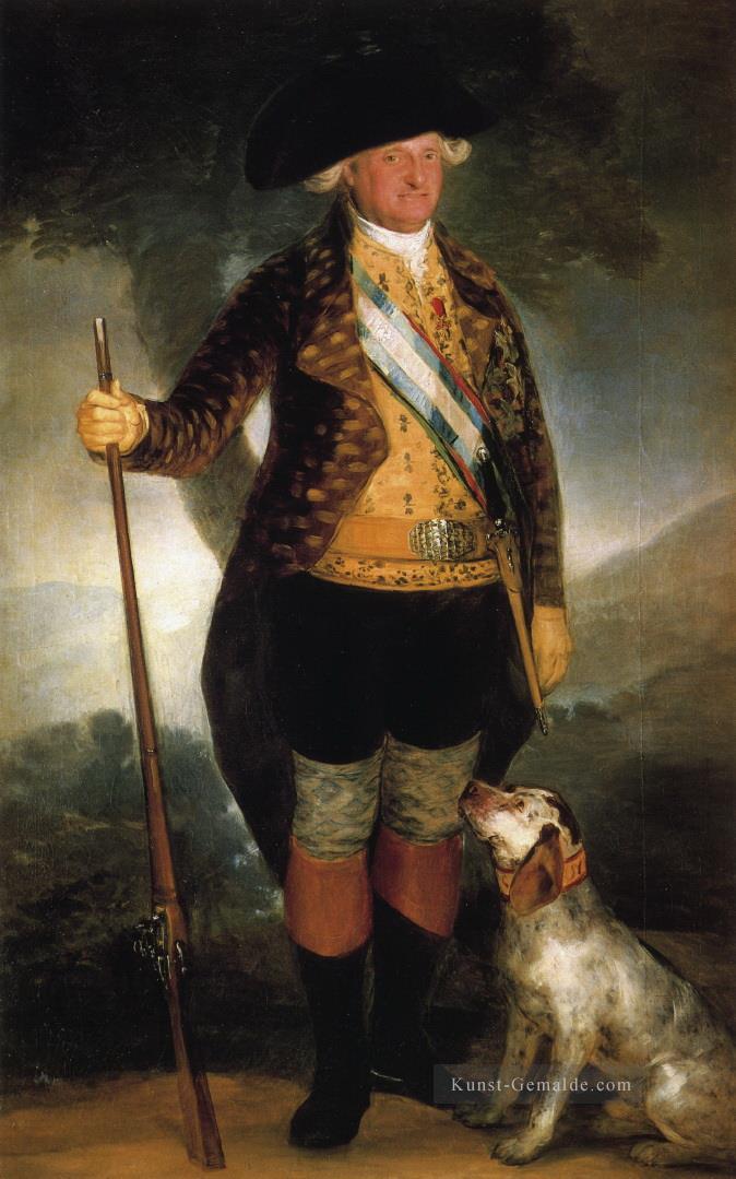 König Carlos IV in Jagd Kostüm Francisco de Goya Ölgemälde